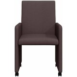 vidaXL Blagovačke stolice s kotačima 2 pcs Tamno smeđa 57 x 66 x 94 cm | shoptok.hr