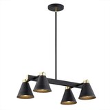  Argon 1774 - Luster na šipci AVALONE 4xE27/15W/230V crna/zlatna | Eponuda.com