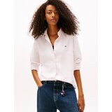 Tommy Jeans Bluza pastelno roza / bela | Shoptok.si