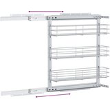  Kuhinjska izvlačna žičana košara srebrna 47 x 15,5 x 55,5 cm | Eponuda.ba
