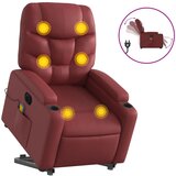  The Living Store Električni masažni stol s funkcijo vstajanja rdeče umetno usnje - Električni Masažni Naslanjač S Funkcijo Vstajanja, (21447302) | Shoptok.si