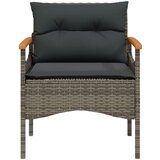 vidaXL 4-dijelni set vrtnih sofa od poliratana s jastucima sivi | shoptok.hr