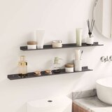  Polica na zidu s policom Zidne 2 pcs Crna 80 x 9 x 2 5 cm - Crna 80 x 9 cm 2 | shoptok.hr