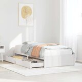 vidaXL Okvir kreveta bez madraca bijeli 90 x 190 cm masivna borovina | shoptok.hr