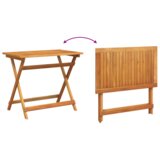 vidaXL 5-delni zložljiv bistro set z blazinami iz trdnega akacijevega lesa | Shoptok.si