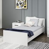 Hanah home Kale Bedstead 90 x 190 - White White Single Bedstead | Eponuda.com