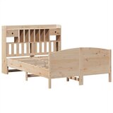 vidaXL Knjižna postelja brez vzmetnice 150x200 cm trdna borovina | Shoptok.si
