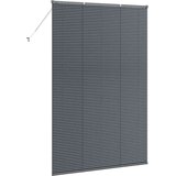 vidaXL Zavjesa za prozor sa zavjesama Ostalo Tamnosiva 140 x 220 cm Aluminij | shoptok.hr