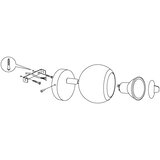 Eglo Bimeda spot/1, led, gu10, 1x3w, 240lm, bela/hrom | Eponuda.com