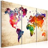  Slika - The World's Map in Watercolor 90x60 | shoptok.hr