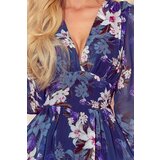 Numoco Women's chiffon dress with neckline | shoptok.hr