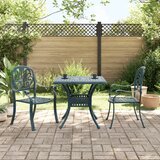 vidaXL 3-dijelni bistro set zeleni od lijevanog aluminija | shoptok.hr