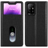Cadorabo CARE, združljiv z OPPO v kometu Black - zaščitni pokrov z magnetnim zapiranjem, stoječo funkcijo in 2 gledanjem oken, (20694261) | Shoptok.si