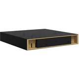  Plutajuća zidna polica visoki sjaj crna 23 x 23,5 x 3,8 cm MDF | shoptok.hr