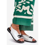 Boto Flat Heeled Sandals With Decoration Eco Leather Silver Tillireta | ePonuda.com