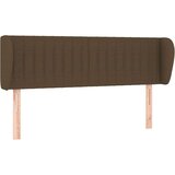  Vzglavje z ušesi temno rjavo 147x23x78/88 cm blago, (20936138) | Shoptok.si