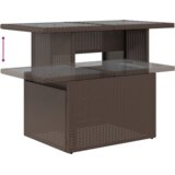 vidaXL 10-dijelni set sofe za vrt s jastučićima smeđi poli ratan | shoptok.hr
