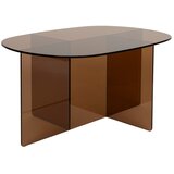 Zuiver Rjava steklena klubska mizica 60x80 cm Linea – Cene