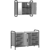  Set ormarića za kupaonicu 2 kom. Siva Sonoma 65,5 x 34 x 61 cm | shoptok.hr