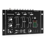 Auna Pro TMX-2211, MKII, DJ-Mixer, 3/2 kanala, crossfader, talkover, montaža u rack, crna