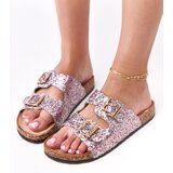  Multicolored Glitter Cork Sole Sandals Flotila | shoptok.hr