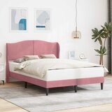  Krevetna konstrukcija Ružičasta 140 x 190 cm Baršun | shoptok.hr