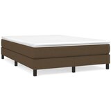 Maison Chic Posteljni okvir - Dvoposteljna postelja - Zakonska postelja brez vzmetnice temno rjav 140x190 cm blago-J12799, (21765162) Cene