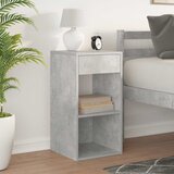  Noćni ormarić s ladicom beton sivi 35x34x66,5 cm | shoptok.hr