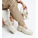 Gemre Beige leather shoes Karino | Shoptok.si
