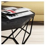 Hanah home Diamond Klub sto, 90x38x90cm, Antracit | Eponuda.ba