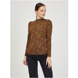 Orsay Brown Women's Patterned T-Shirt Paisy - Women Cijene