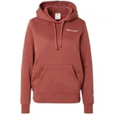 Sweater majica smeđa melange / bijela