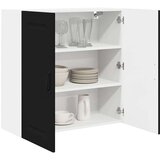 vidaXL Stenska kuhinjska omarica Črna 80 x 31 x 80 cm Konstruiran les | Shoptok.si