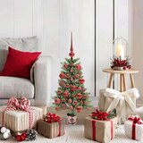 vidaXL Božično drevo med 150 LED z stojalom Zelena 90 cm PE | Shoptok.si
