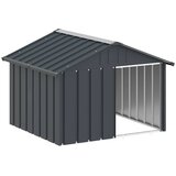  Kućica za pse antracit 116,5 x 103 x 81,5 cm pocinčani čelik | shoptok.hr