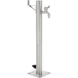vidaXL Vrtni stup za vodu od nehrđajućeg čelika okrugli 65 cm | shoptok.hr