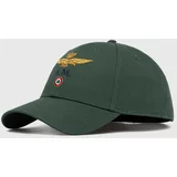Aeronautica Militare Bombažna bejzbolska kapa zelena barva