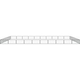 vidaXL Pasja ograda s 36 paneli črna 100x50 cm prašno barvano jeklo - - črna - 59.4 - 1000 x 800 x 50 cm - | Shoptok.si