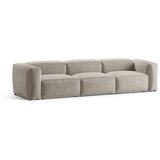 Cosmopolitan Design Bež sedežna garnitura iz rebrastega žameta 364 cm Bergano – | Shoptok.si