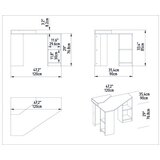 Woody Fashion hanah home radni sto floating | ePonuda.com