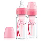 Dr.browns Dr. Brown's Natural Flow® Options+™ bočica uskog grla, 120 ml, pink, 2 kom | shoptok.hr
