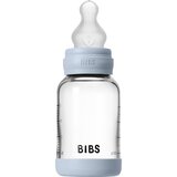 Bibs steklenička steklena silikon 120 ml, počasen pretok Baby Blue Cene