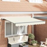 vidaXL retraktilna tenda kremasta in antracitna | Shoptok.si