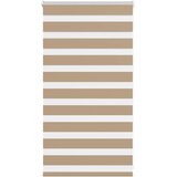vidaXL Zebra zavesa peščeno rjava 70x100 cm širina blaga 65,9 cm poliester, (5000297383) | Shoptok.si