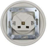  Elhard - Keramička retro zidna utičnica bez okvira SCHUKO 230V bela | Eponuda.com