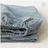 Linen Tales Modra lanena rjuha 200x160 cm - Linen Tales Cene