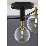 Jupiter 2034 - plafonska visilica figaro 4xG9/10W/230V crna/zlatna/bež/prozirna | Eponuda.com