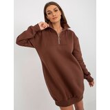 My Red Lips Sweatshirt-EM-BL-773.16P-dark brown | Shoptok.si