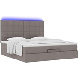  Otomanski posteljni okvir z vzmetnico taupe 160x200 cm blago, (22053386) | Shoptok.si