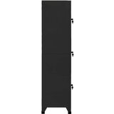 vidaXL Ormarić s ključem crni 38 x 45 x 180 cm čelični | shoptok.hr
